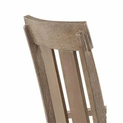 Coupon 🌟 Benzara Wood And Fabric Dining Side Armchairs With Nail Head Trim In Beige And Brown ✨ -Cheap Office Chairs Store 2369114 1 L