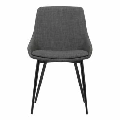 Discount ๐ Benzara Fabric Upholstered Dining Chair With Metal Legs In Black And Gray ๐ 6 Discount ๐ Benzara Fabric Upholstered Dining Chair With Metal Legs In Black And Gray ๐ -Cheap Office Chairs Store 2369537 1 L