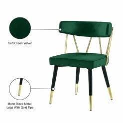 Best deal 🎉 Meridian Furniture Rheingold Green Velvet Dining Chair (Set Of 2) 🌟 12 Best deal 🎉 Meridian Furniture Rheingold Green Velvet Dining Chair (Set Of 2) 🌟 -Cheap Office Chairs Store 2370919 3 L