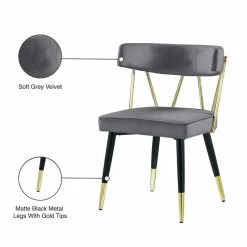 Coupon 🌟 Meridian Furniture Rheingold Grey Velvet Dining Chair (Set Of 2) ⭐ 14 Coupon 🌟 Meridian Furniture Rheingold Grey Velvet Dining Chair (Set Of 2) ⭐ -Cheap Office Chairs Store 2370920 5 L