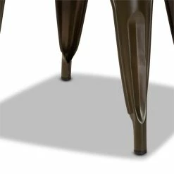 Cheap 🤩 Baxton Studio Ryland Brown Finished Metal Dining Chair (Set Of 4) 🥰 -Cheap Office Chairs Store 2383481 2 L