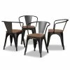 Cheapest 👏 Baxton Studio Ryland Black And Brown Finished Wood Dining Chair (Set Of 4) 🎁 -Cheap Office Chairs Store 2383482 2 L