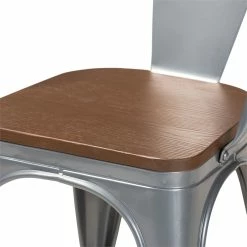 Hot Sale 🎁 Baxton Studio Ryland Grey And Brown Finished Wood Dining Chair (Set Of 4) 😍 -Cheap Office Chairs Store 2383483 2 L