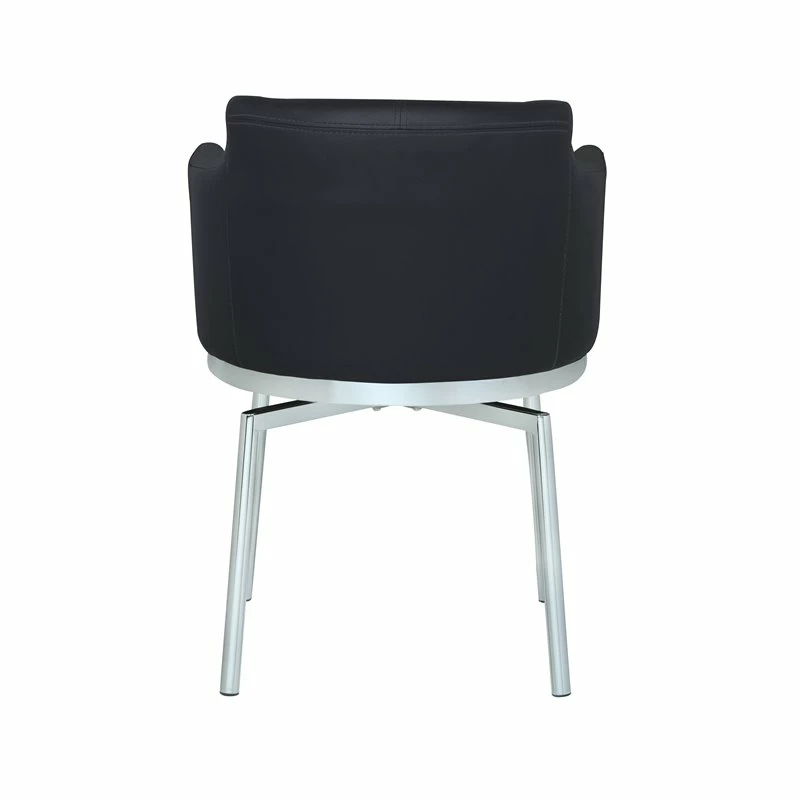 Promo ⌛ Milan Danah Club Arm Chairs With Memory Swivel In Black (Set Of 2) 🎉 5 Promo ⌛ Milan Danah Club Arm Chairs With Memory Swivel In Black (Set Of 2) 🎉 - Image 3