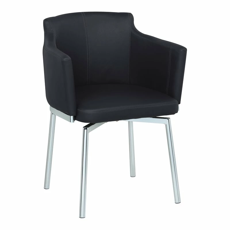 Promo ⌛ Milan Danah Club Arm Chairs With Memory Swivel In Black (Set Of 2) 🎉 3 Promo ⌛ Milan Danah Club Arm Chairs With Memory Swivel In Black (Set Of 2) 🎉