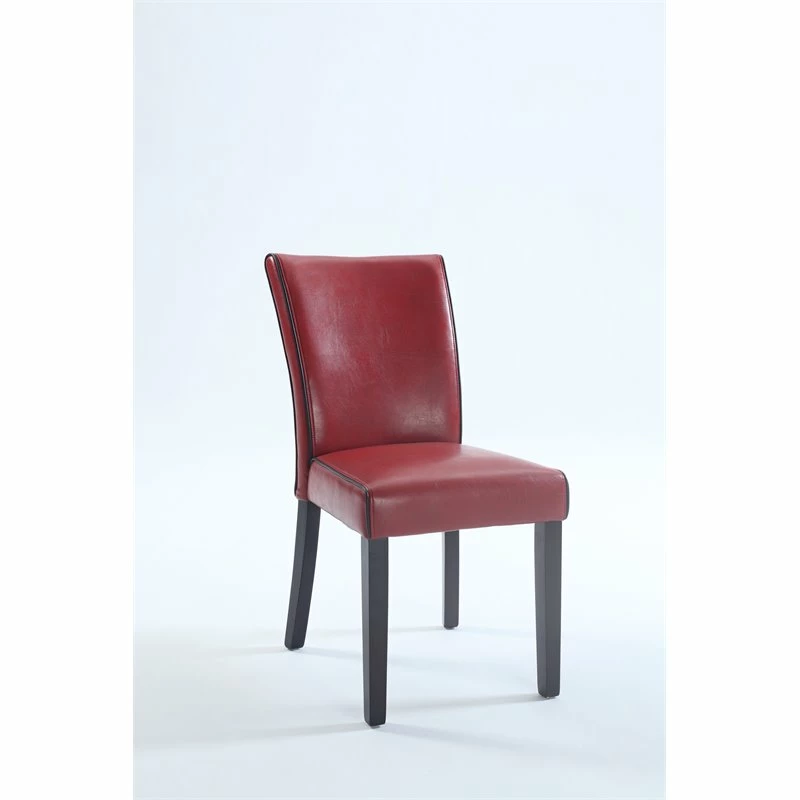 Best deal ๐ฅฐ Milan Meadow 38" Bonded Leather Parson Chair In Red (Set Of 2) ๐ 4 Best deal ๐ฅฐ Milan Meadow 38" Bonded Leather Parson Chair In Red (Set Of 2) ๐ - Image 2