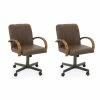 Top 10 😉 Chromcraft Douglas Swivel Dining Arm Chair In Chestnut And Bronze (Set Of 2) 👏