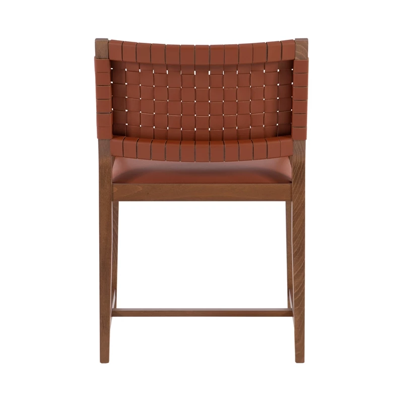 Buy ๐ฏ Linon Hutton Solid Wood And Leather Arm Chair In Brown ๐ 7 Buy ๐ฏ Linon Hutton Solid Wood And Leather Arm Chair In Brown ๐ - Image 5