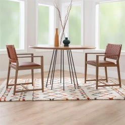 Buy ๐ฏ Linon Hutton Solid Wood And Leather Arm Chair In Brown ๐ 15 Buy ๐ฏ Linon Hutton Solid Wood And Leather Arm Chair In Brown ๐ -Cheap Office Chairs Store 2391562 12 L