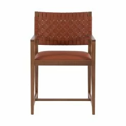 Buy ๐ฏ Linon Hutton Solid Wood And Leather Arm Chair In Brown ๐ 11 Buy ๐ฏ Linon Hutton Solid Wood And Leather Arm Chair In Brown ๐ -Cheap Office Chairs Store 2391562 8 L