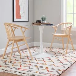 Deals 😍 Linon Benson Wood Dining Chair In Natural 🎉 -Cheap Office Chairs Store 2391564 13 L