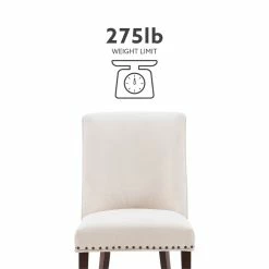 Best Pirce 🛒 Linon Hale Wood Dining Chairs Set Of Two In Espresso And Natural ✨ -Cheap Office Chairs Store 2391569 21 L