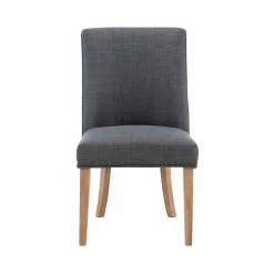 Hot Sale 🎉 Linon Hale Wood Dining Chairs Set Of Two In Natural And Gray 🎉 -Cheap Office Chairs Store 2391570 21 L