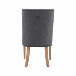 Hot Sale 🎉 Linon Hale Wood Dining Chairs Set Of Two In Natural And Gray 🎉 -Cheap Office Chairs Store 2391570 24 L