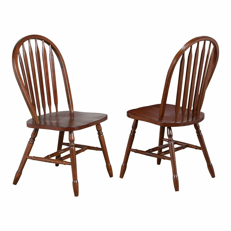 Cheap ⌛ Sunset Trading Andrews Arrowback Windsor Dining Side Chair Chestnut Brown Solid Wood Set Of 2 🔥 3 Cheap ⌛ Sunset Trading Andrews Arrowback Windsor Dining Side Chair Chestnut Brown Solid Wood Set Of 2 🔥