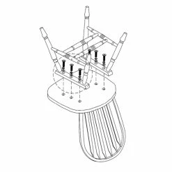New 🥰 Sunset Trading Selections Arrowback Windsor Dining Side Chair In Light Oak Solid Wood Set Of 2 🧨 -Cheap Office Chairs Store 2397381 4 L