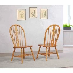 Coupon 😍 Sunset Trading Selections Keyhole Windsor Dining Side Chairs In Light Oak Solid Wood Set Of 2 ✨ 8 Coupon 😍 Sunset Trading Selections Keyhole Windsor Dining Side Chairs In Light Oak Solid Wood Set Of 2 ✨ -Cheap Office Chairs Store 2397395 1 L