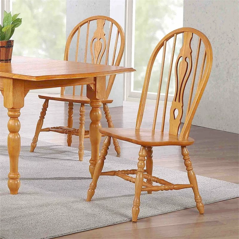 Coupon 😍 Sunset Trading Selections Keyhole Windsor Dining Side Chairs In Light Oak Solid Wood Set Of 2 ✨ 7 Coupon 😍 Sunset Trading Selections Keyhole Windsor Dining Side Chairs In Light Oak Solid Wood Set Of 2 ✨ - Image 5