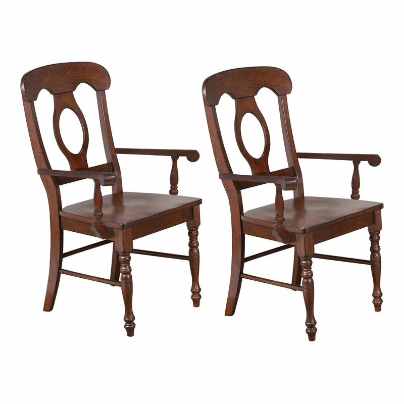 Coupon ๐ Sunset Trading Andrews 17.5" Napoleon Wood Dining Armchairs In Brown (Set Of 2) ๐งจ 3 Coupon ๐ Sunset Trading Andrews 17.5" Napoleon Wood Dining Armchairs In Brown (Set Of 2) ๐งจ