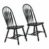 Cheap ✨ Sunset Trading Selections Comfort Windsor Dining Side Chairs Black/Cherry Solid Wood Set Of 2 ⭐ 1 Cheap ✨ Sunset Trading Selections Comfort Windsor Dining Side Chairs Black/Cherry Solid Wood Set Of 2 ⭐ -Cheap Office Chairs Store 2397415 4 L