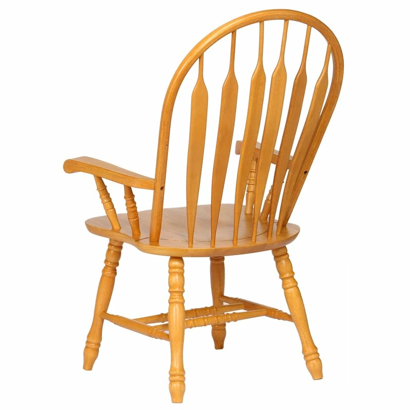 Best deal 💯 Sunset Trading Selections Comfort Windsor Dining Chair With Arms Light Oak Solid Wood Armchair ⌛ 4 Best deal 💯 Sunset Trading Selections Comfort Windsor Dining Chair With Arms Light Oak Solid Wood Armchair ⌛ - Image 2