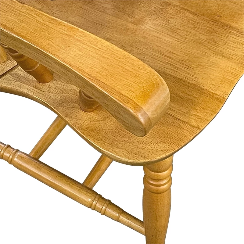 Best deal 💯 Sunset Trading Selections Comfort Windsor Dining Chair With Arms Light Oak Solid Wood Armchair ⌛ 7 Best deal 💯 Sunset Trading Selections Comfort Windsor Dining Chair With Arms Light Oak Solid Wood Armchair ⌛ - Image 5