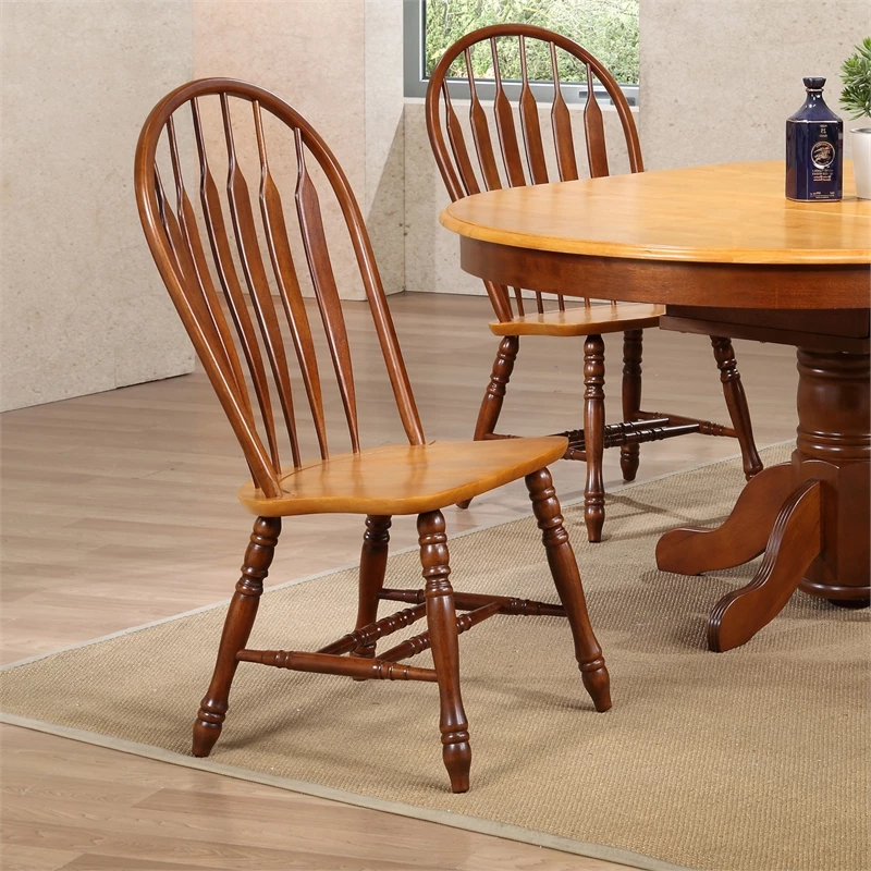Top 10 🌟 Sunset Trading Selections Comfort Windsor Dining Chairs In Nutmeg Brown/Light Oak (Set Of 2) 🎁 5 Top 10 🌟 Sunset Trading Selections Comfort Windsor Dining Chairs In Nutmeg Brown/Light Oak (Set Of 2) 🎁 - Image 3