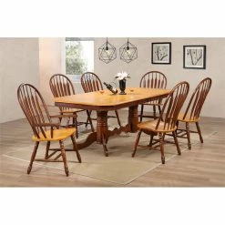 New โค๏ธ Sunset Trading Selections Comfort Windsor Dining Armchair In Nutmeg Brown/Light Oak Solid Wood ๐ฅ 13 New โค๏ธ Sunset Trading Selections Comfort Windsor Dining Armchair In Nutmeg Brown/Light Oak Solid Wood ๐ฅ -Cheap Office Chairs Store 2397426 5 L