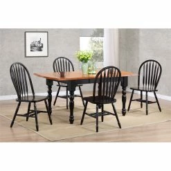 Cheapest ⌛ Sunset Trading Selections Arrowback Windsor Dining Side Chair Black/Cherry Solid Wood Set Of 2 👏 12 Cheapest ⌛ Sunset Trading Selections Arrowback Windsor Dining Side Chair Black/Cherry Solid Wood Set Of 2 👏 -Cheap Office Chairs Store 2397428 4 L