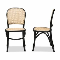 Budget ✔️ Baxton Studio Cambree Brown And Black Wood 2-Piece Cane Dining Chair Set 😀 9 Budget ✔️ Baxton Studio Cambree Brown And Black Wood 2-Piece Cane Dining Chair Set 😀 -Cheap Office Chairs Store 2404353 L