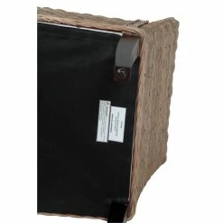 Hot Sale 🔥 Belmont Home Sunbury Woven Rattan/Wicker Dining Arm Chair In Gray/Dark Brown 😉 -Cheap Office Chairs Store 2410138 7 L