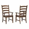 Buy 🎁 Sunset Trading Simply Brook 18" Ladder Dining Armchairs Amish Brown (Set Of 2) ⭐ -Cheap Office Chairs Store 2411516 L