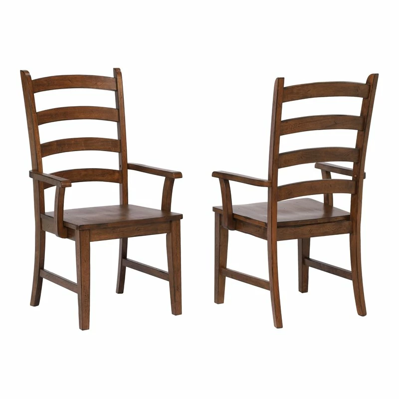 Buy ๐ Sunset Trading Simply Brook 18" Ladder Dining Armchairs Amish Brown (Set Of 2) โญ 3 Buy ๐ Sunset Trading Simply Brook 18" Ladder Dining Armchairs Amish Brown (Set Of 2) โญ