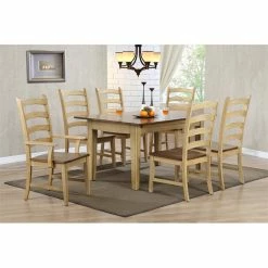 New 😀 Sunset Trading Brook 18" Wood Ladder Back Dining Chairs In Cream (Set Of 2) ⭐ 9 New 😀 Sunset Trading Brook 18" Wood Ladder Back Dining Chairs In Cream (Set Of 2) ⭐ -Cheap Office Chairs Store 2411519 3 L