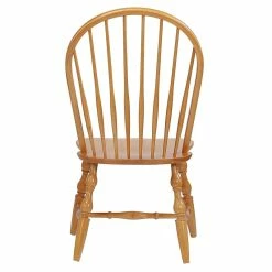 Hot Sale ⌛ Sunset Trading Oak Selections 18" Wood Windsor Dining Chair In Oak (Set Of 2) ⌛ -Cheap Office Chairs Store 2411566 3 L