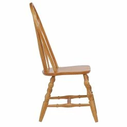 Hot Sale ⌛ Sunset Trading Oak Selections 18" Wood Windsor Dining Chair In Oak (Set Of 2) ⌛ -Cheap Office Chairs Store 2411566 4 L