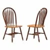 Cheapest ✨ Sunset Trading Selections 17.5" Arrowback Wood Dining Chair In Nutmeg (Set Of 2) 🥰 -Cheap Office Chairs Store 2411838 L