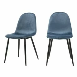Outlet โญ Picket House Furnishings Isla Velvet Side Chair Set In Navy Blue ๐