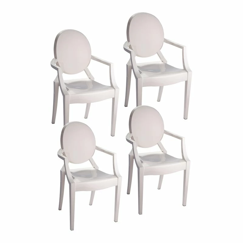 Wholesale ๐ฏ Pangea Home Lucid 36.5" Bentley Arm Plastic Dining Chair In White (Set Of 4) ๐ 3 Wholesale ๐ฏ Pangea Home Lucid 36.5" Bentley Arm Plastic Dining Chair In White (Set Of 4) ๐