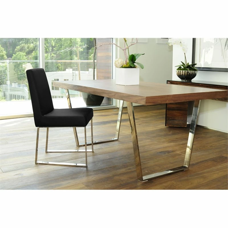 Brand new ๐ Pangea Home Sienna 19.5" Faux Leather Dining Chair In Black (Set Of 2) โ 4 Brand new ๐ Pangea Home Sienna 19.5" Faux Leather Dining Chair In Black (Set Of 2) โ - Image 2