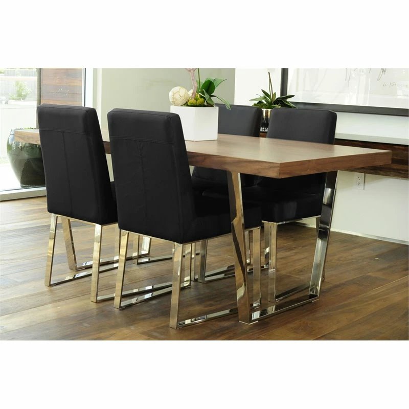 Brand new ๐ Pangea Home Sienna 19.5" Faux Leather Dining Chair In Black (Set Of 2) โ 9 Brand new ๐ Pangea Home Sienna 19.5" Faux Leather Dining Chair In Black (Set Of 2) โ - Image 7