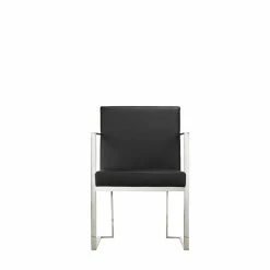Coupon 🤩 Pangea Home Dexter 18.5" Modern Polyurethane & Metal Arm Chair In Black 🥰 8 Coupon 🤩 Pangea Home Dexter 18.5" Modern Polyurethane & Metal Arm Chair In Black 🥰 -Cheap Office Chairs Store 2416606 1 L