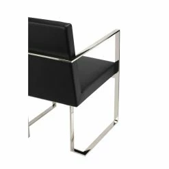 Coupon 🤩 Pangea Home Dexter 18.5" Modern Polyurethane & Metal Arm Chair In Black 🥰 11 Coupon 🤩 Pangea Home Dexter 18.5" Modern Polyurethane & Metal Arm Chair In Black 🥰 -Cheap Office Chairs Store 2416606 4 L