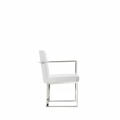 Buy ๐ฏ Pangea Home Dexter 18.5" Modern Polyurethane & Metal Arm Chair In White โ๏ธ 9 Buy ๐ฏ Pangea Home Dexter 18.5" Modern Polyurethane & Metal Arm Chair In White โ๏ธ -Cheap Office Chairs Store 2416607 2 L