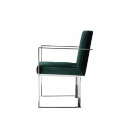 Coupon ✨ Pangea Home Dexter 18.5" Modern Velvet/Steel Arm Chair In Green ✨ 8 Coupon ✨ Pangea Home Dexter 18.5" Modern Velvet/Steel Arm Chair In Green ✨ -Cheap Office Chairs Store 2416608 2 L
