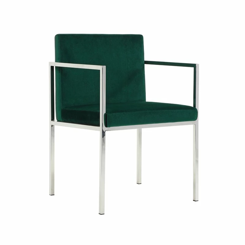 Deals ๐ Pangea Home Fred 27.5" Glen Velvet & Steel Dining Chair In Green (Set Of 2) ๐ 4 Deals ๐ Pangea Home Fred 27.5" Glen Velvet & Steel Dining Chair In Green (Set Of 2) ๐ - Image 2