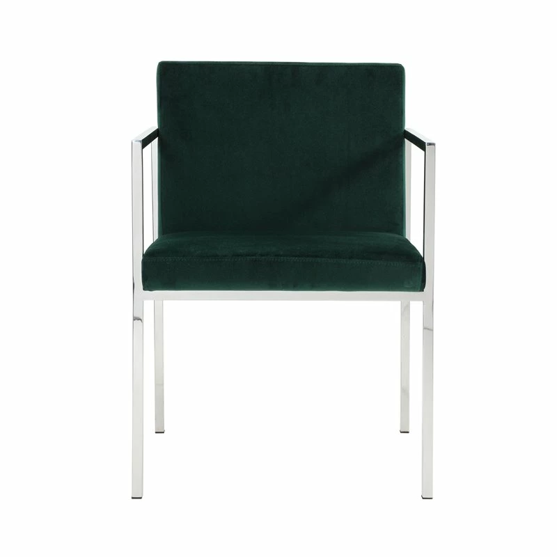 Deals ๐ Pangea Home Fred 27.5" Glen Velvet & Steel Dining Chair In Green (Set Of 2) ๐ 6 Deals ๐ Pangea Home Fred 27.5" Glen Velvet & Steel Dining Chair In Green (Set Of 2) ๐ - Image 4