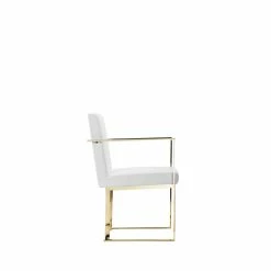 Outlet ๐ Pangea Home Dexter 18.5" Polyurethane & Metal Arm Chair In White/Gold ๐ฅ 9 Outlet ๐ Pangea Home Dexter 18.5" Polyurethane & Metal Arm Chair In White/Gold ๐ฅ -Cheap Office Chairs Store 2416657 2 L
