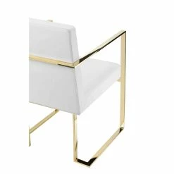 Outlet ๐ Pangea Home Dexter 18.5" Polyurethane & Metal Arm Chair In White/Gold ๐ฅ 11 Outlet ๐ Pangea Home Dexter 18.5" Polyurethane & Metal Arm Chair In White/Gold ๐ฅ -Cheap Office Chairs Store 2416657 4 L