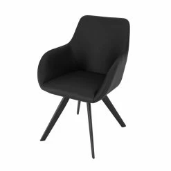 Wholesale 🧨 Pangea Home Mono 17" Perry Faux Leather Dining Chair In Black (Set Of 2) 🔔 -Cheap Office Chairs Store 2416706 2 L